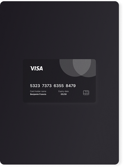 Visa card BLACK EDITION (just for fun) ui ux visa card
