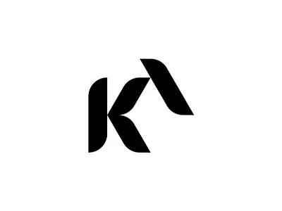 KA brand branding design identity ka ka letter ka logo lettering lettermark logo logo design logo designer logotype minimal minimalist monogram simple symbol timeless
