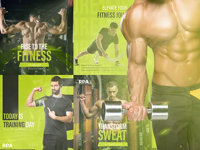 Gym and Fitness Banner Design | Visumind Creative advertising banner branding creative ads design designer fitness fitness banner fitness creative graphic design gym gym banner inspiration social media banner visumind visumind creative