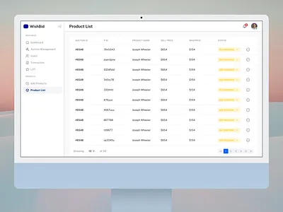 Admin Panel Product List Page Design admin panel admin panel ui design app branding dashboard design dashboard ui design ecommerce figma ui ui design ui ux design user panel ux