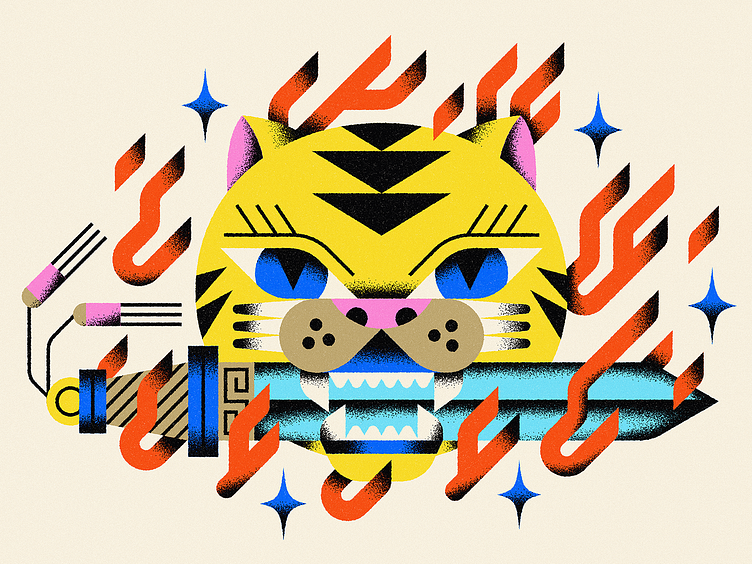 Sword Tiger 🗡️ app branding design graphic design illustration logo typography ui ux vector