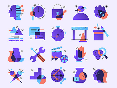 Planful Icons app branding design graphic design illustration logo typography ui ux vector