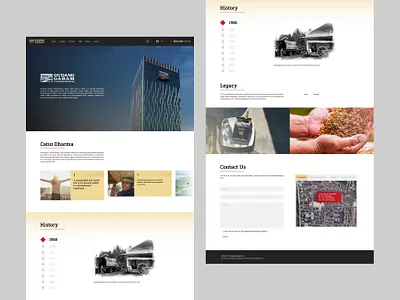 Gudang Garam Website Landing Page Redesign Concept web design