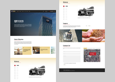 Gudang Garam Website Landing Page Redesign Concept web design