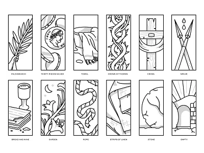 easter illustrations bible church easter greyscale illustration linework series shading