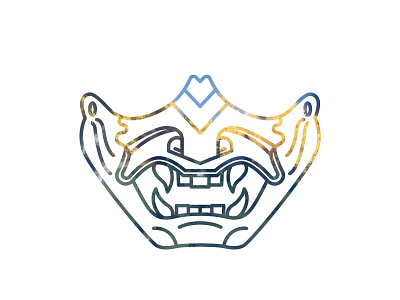 ghost ghost of tsushima illustration linework mask samurai video game