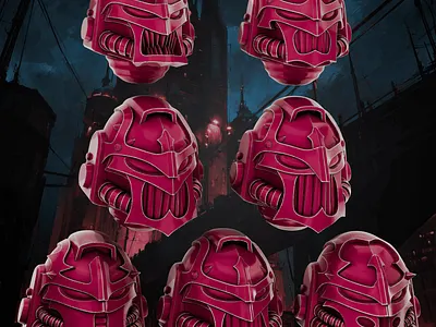 Relictus Pattern Helmet pack 3d 3d art 3d model 3d printing 3d sculpting blender design warhammer