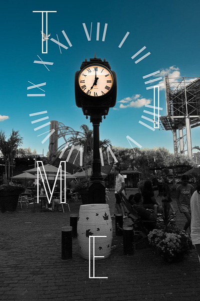 TIME Poster - Photography design graphic design photography typography