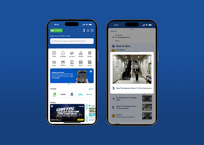 MRT Jakarta — Exit Navigation Route app design mrt jakarta navigation research ui design ux design