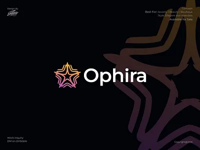 Elegant Star Mandala Logo for Jewelry - Beauty - Boutique beauty boutique branding elegant fashion graphic design illustration jewelry jewelry logo logo logotype