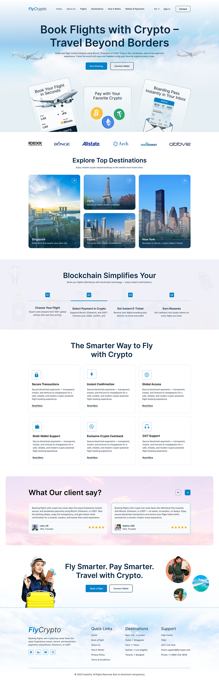 FlyCrypto Cryptocurrency Airline Ticket Booking Website by UI Jungle on  Dribbble