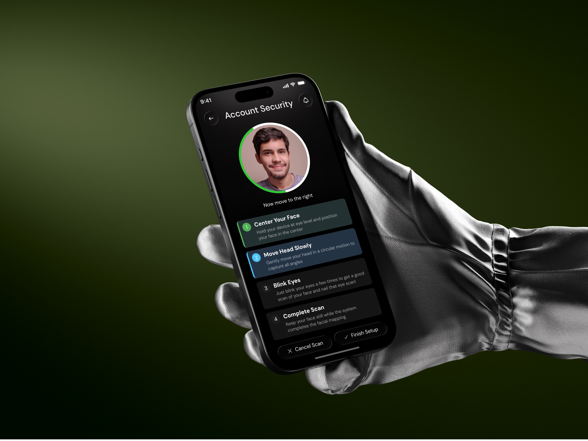 Smart Wallet App – Face ID & Biometric Security Setup app interface service startup ui ux web