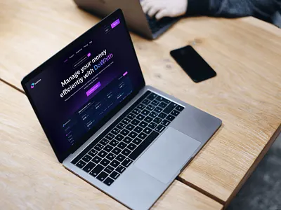 DoWhith: Financial Dashboard — Dark Mode UI dark mode dashboard data visualization desktop app dribbble finance app fintech management purple ui saas ui design web design