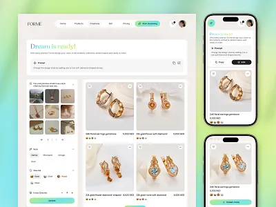 AI Shopping Experience-Forme ai shopping ai tools design ecommerce ecommerce design focotik future of shopping online online shop online shopping retail tech shopping shopping web smart shopping tech innovation ui ui design ui ux design virtual shopping website
