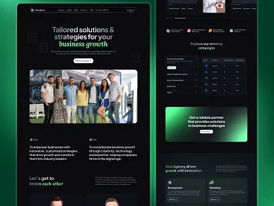 Marketing Agency Website Design | About Us Page about us page agency agency website clean web design design digital agency landing focotik hero section design home page homepage design marketing agency website marketing website professional website responsive web design service site services ui ui design ui ux design website ui