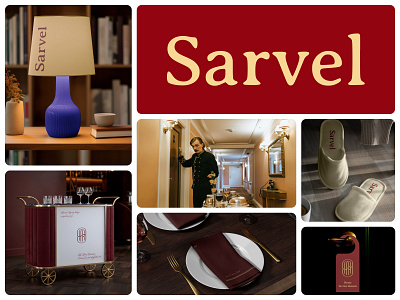 Sarvel | Luxury Hotel Branding brand guideline brand identity branding custom logo graphic design iconic logo logo luxury logo typography
