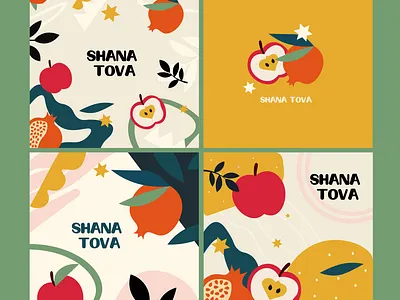 Rosh Hashana, Rosh Hashanah, Jewish New Year greeting card 3d animation branding design graphic design illustration logo motion graphics ui vector