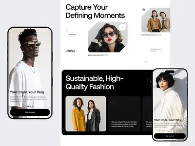 Fashion Website Design clean clothing clothing brand website e commerce website ecommerce fashion fashion ecommerce website fashion web jacket jeans landing page marketplace modern product shop store style ui web design website