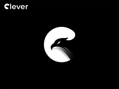 Clever logo - letter C logo with eagle 3d abstract logo branding c logo design graphic design icon gradient clever logo modern logo phoenix motion graphics