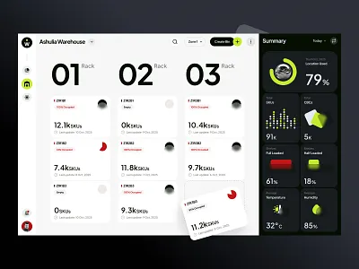 Smart Warehouse — Enterprise WMS SaaS 2025 design trend admin portal backoffice tools dashboard design desktop app smart warehouse warehouse admin warehouse app warehouse dashboard warehouse management system warehouse rack view warehouse shelf web app wms