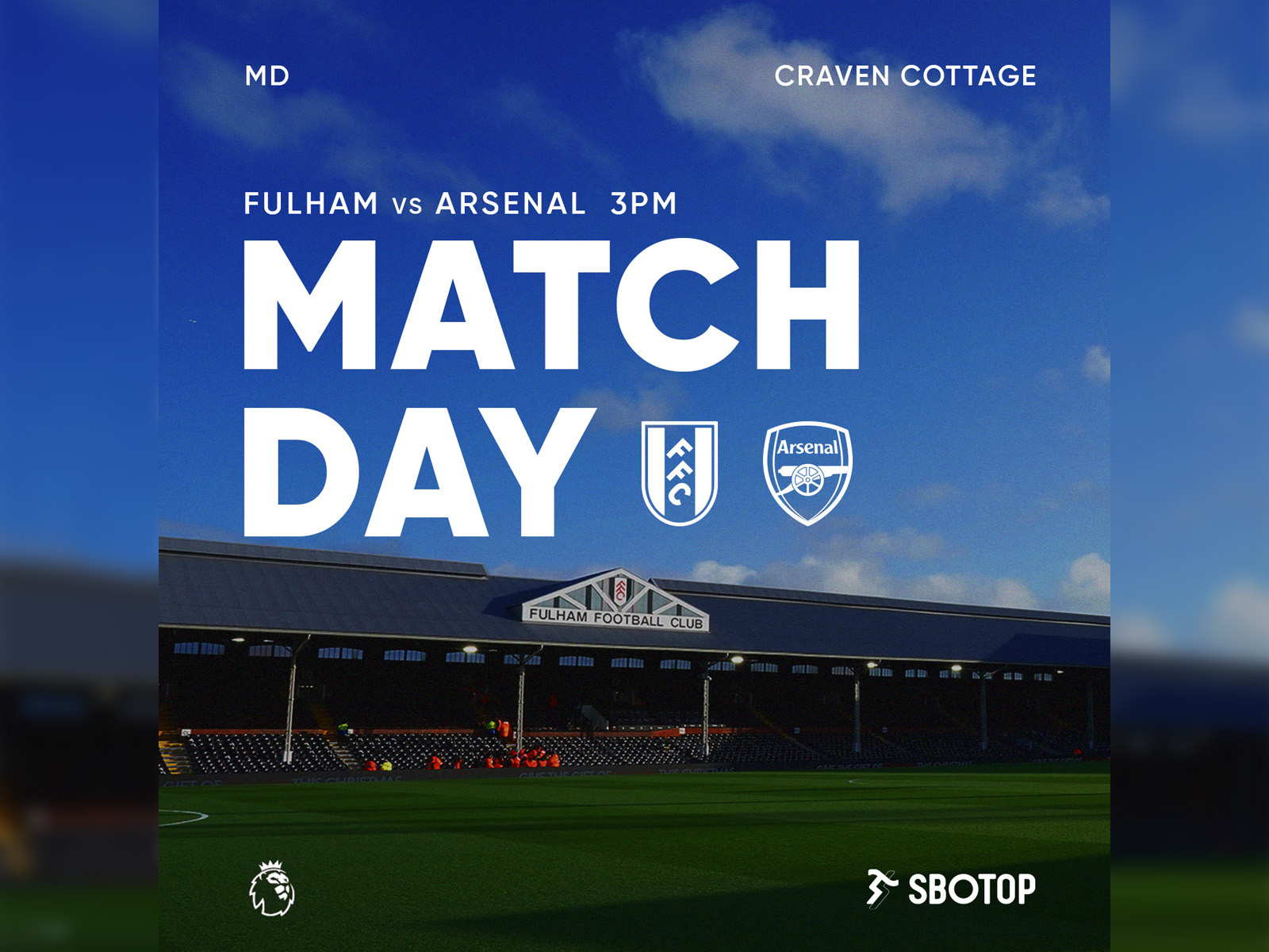 Fulham football club craven cottage stadium Banque de photographies et