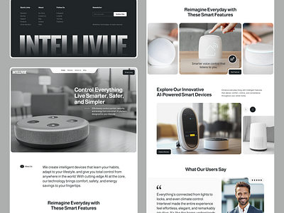 AI-Powered Smart Home Device – Intelligent Living ai assistant ai gadget ai interface ai powered device ai technology connected home futuristic product home automation home control system home tech innovation iot device minimal product design modern tech design next gen technology penolab product concept smart home device smart home ui smart living voice assistant
