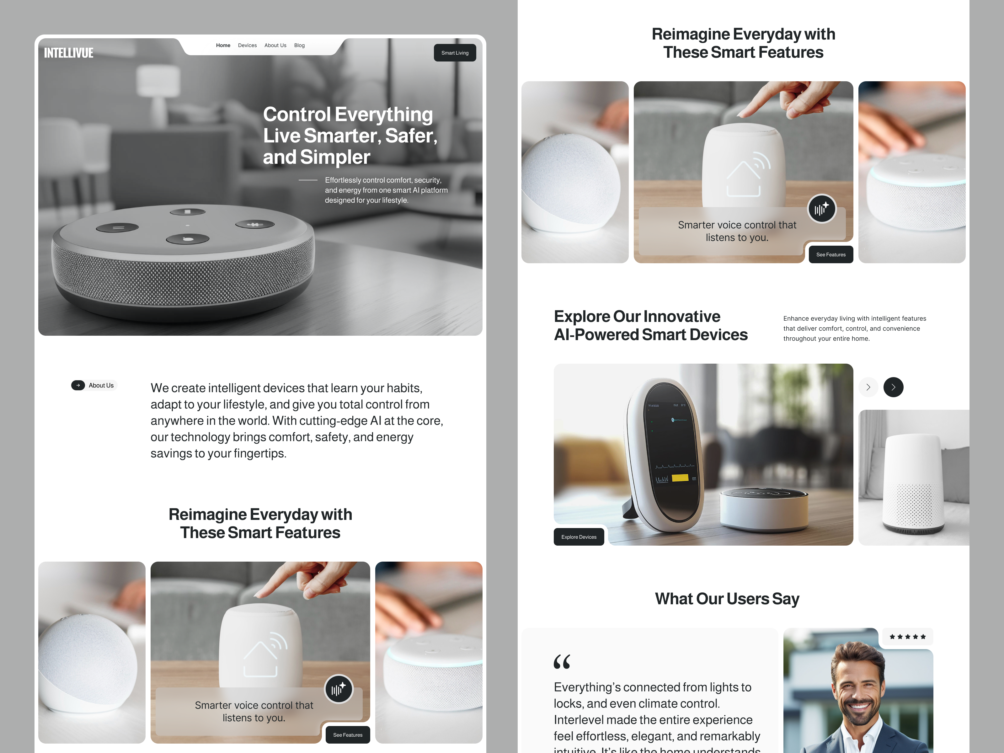 Example of Clean & Minimal Landing Page Design