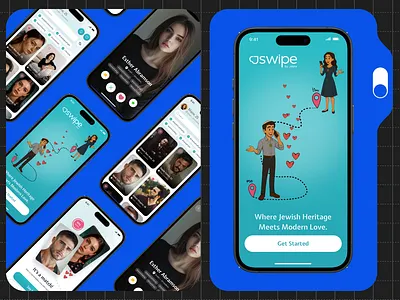 Swipe Mobile iOS App Redesign android app app design concept dashboard dating design interface ios match mobile mobile ui redesign relationship social ui ux
