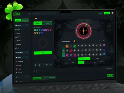 Stake Casino Roulette UI casino website casinoui gambling website gamblingplatform gamingdashboard onlinecasino rouletteui stakedesign uidesign