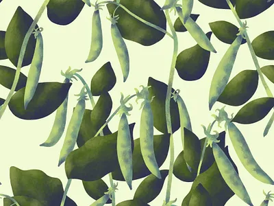 Green Peas With Leaves. Seamless pattern fabric fashion green nature pattern plant seamless textile