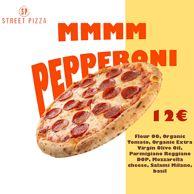 Mmm pepperoni graphic design