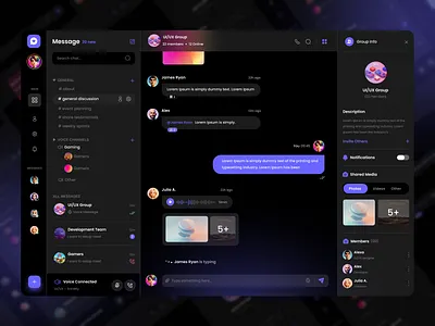 Discord Redesign app branding chat app chat interface chatting commerce community app design discord group chat illustration redesign revamp ui ux web