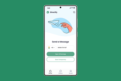 Directify - Send a Message design mobile app ui ui design ux