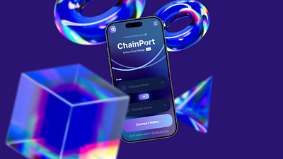 ChainPort App UI - Modern Mobile Wallet & Exchange Design appui crypto exchange design fintech mobileapp