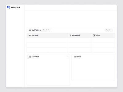 Dashboard design for SwiftBoard dashboard design product design ui ui design ui designer ux ux design web design