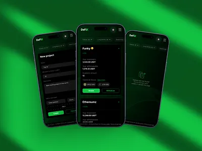 Defix Crypto Indexes / Web App / Fintech appdesign crypto fintech mobiledesign ui