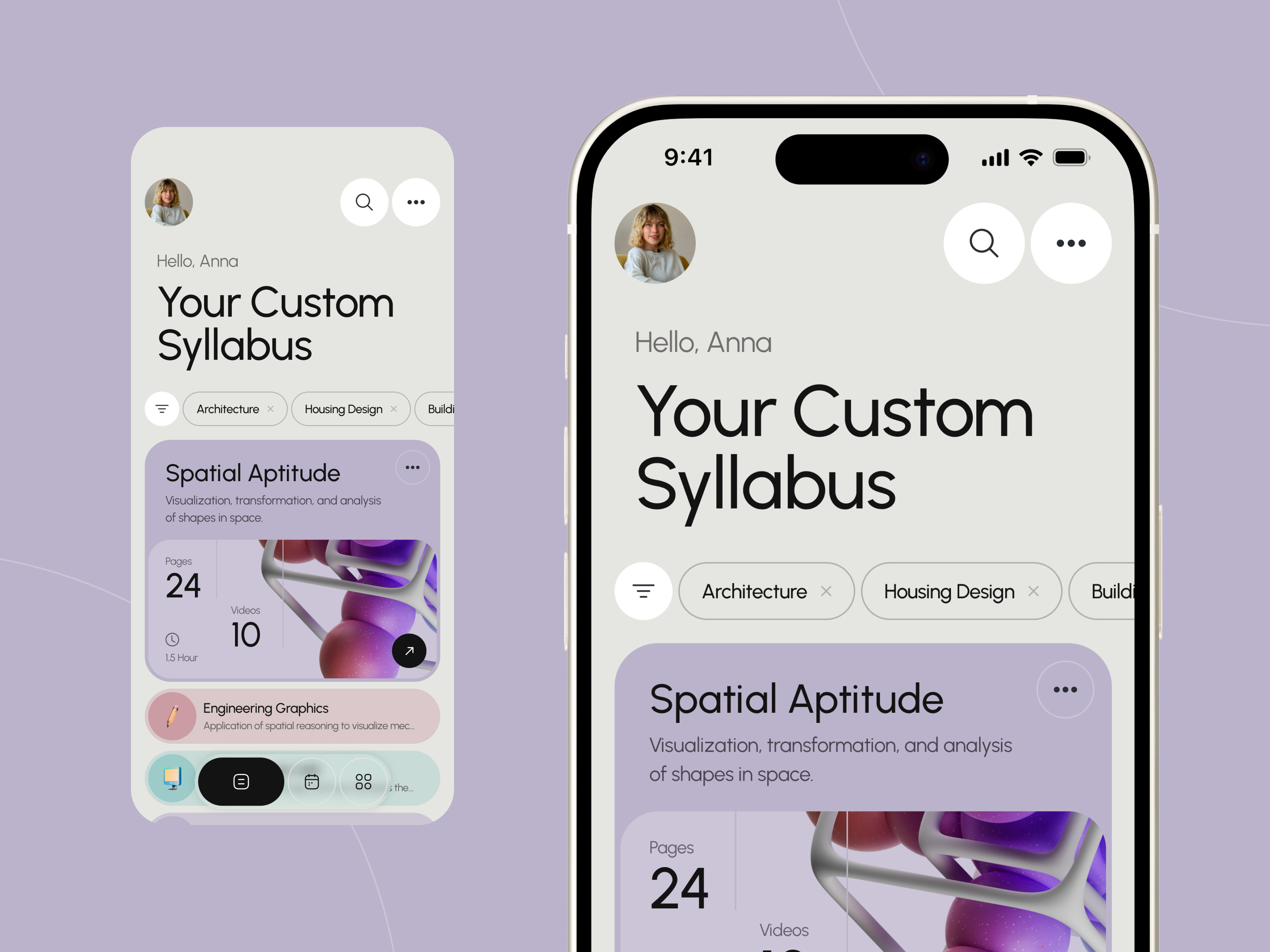 Personalized Learning Syllabus App UI app design app inspiration design edtech education education design elearning figma design interface ios isometric design learning app mobile app mobile ui product design student app study app study planner ui design ui ux