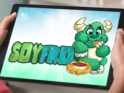 Cute Monster Logo Design, Friendly Beast Mascot Illustration beehaya branding cartoon chips cute design eating friendly funny graphic design illustration logo mascot monster packaging text vector