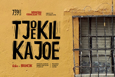 Tjoekil Kajoe - Vernacular Type bonus font display font display type font duo fonts handwriting header font headline font indonesian culture sans serif sans serif font script font script handwriting tjoekil kajoe vernacular type vernacular vintage font