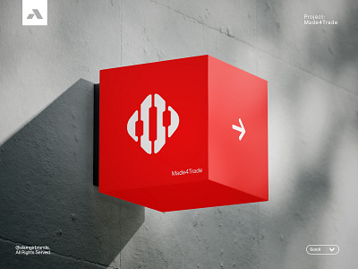 Made4Trade Logo & Brand Identity Design / For Sale! b2b bank best logo brand branding coin company profile finance financial graphic design investment lettering logo made4trade market money saas startup trade visual identity