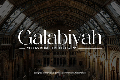 Galabiyah Modern Retro Serif Font bold casual font creative font display font futuristic iconic lettering luxury modern classy modern font retro font serif display serif font typhograph vintage font