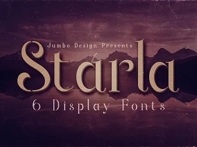 Starla - Display Font bold font classy font creative font decorative font elegant font fancy font grunge font inline font retro font serif font starla display font typography vintage font