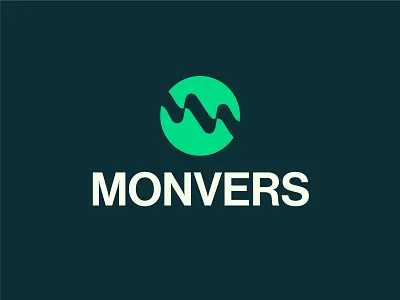 Monvers' modern agency logo design agency logo brandgrowth branding brandingidentity brandmark businesslogo companylogo graphic design icon logo logotype minimaldesign modern symbol technology