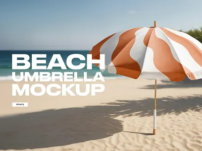 Beach Umbrella Mockup up