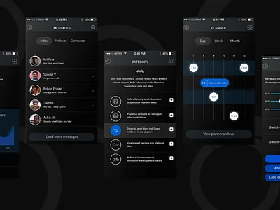 Mobile Screens app branding design graphic design illustration mobile screens