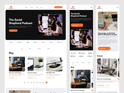 B2B Service Website Design app b2b design interface marketing service ui web