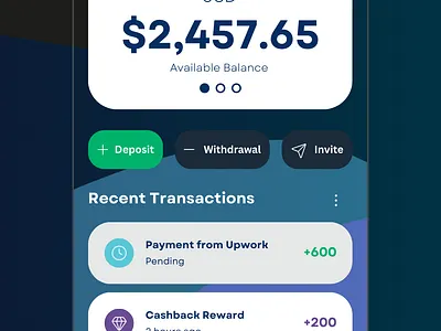 Borderless Payment App – Modern Finance Without Borders clean ui