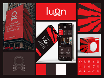 luon — Brand Identity app brand branding design logo logotype mockup pattern pirate smart home ui vector