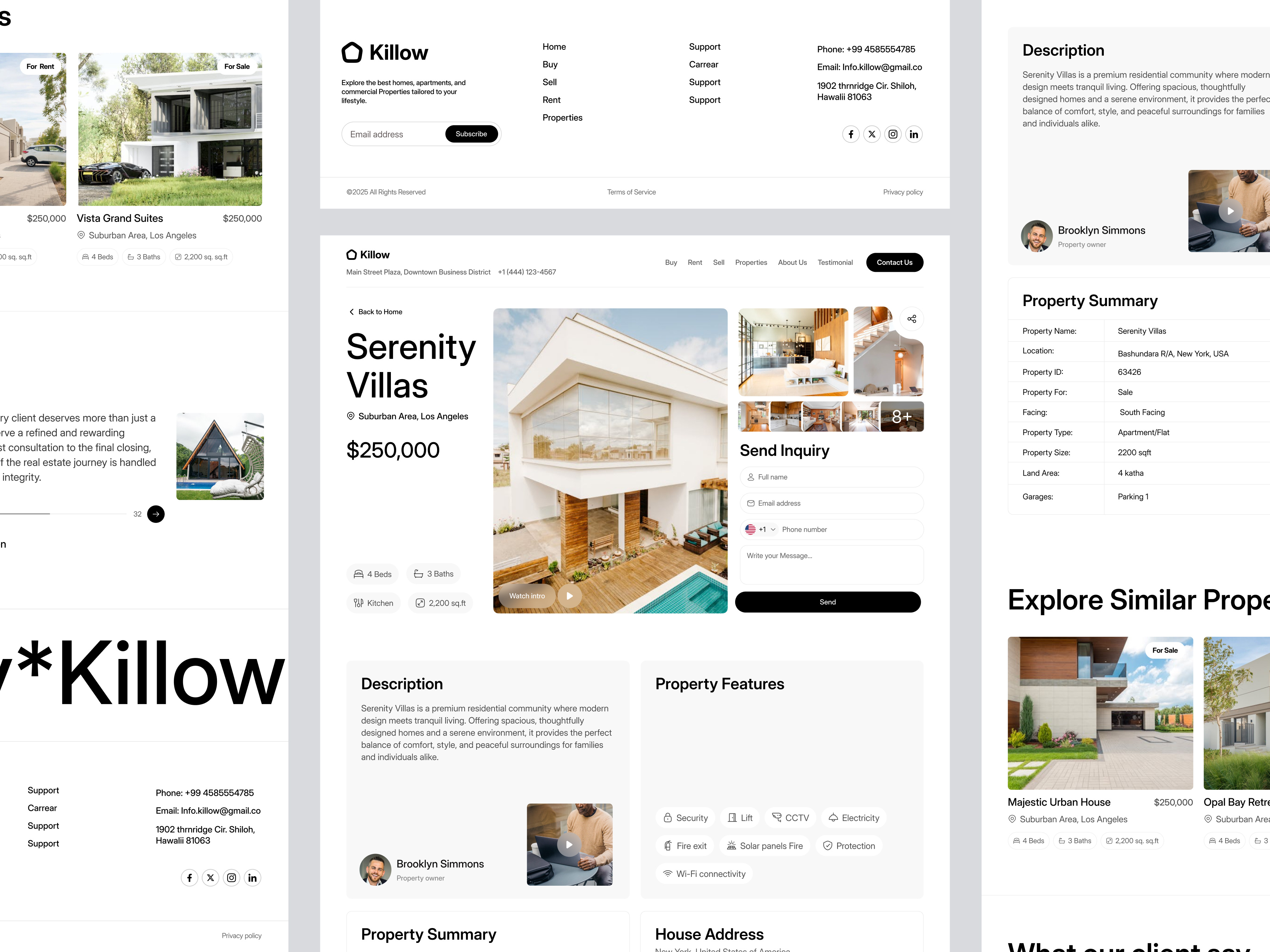 Example of Real Estate  Website Design (12+ Page, )