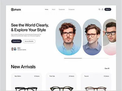 Eyewear Website Design eyewear eyewear app design eyewear hero section eyewear home page eyewear home page design eyewear landing page design eyewear minimal website design eyewear ui design eyewear website eyewear website design landing page design uiux design web design website design